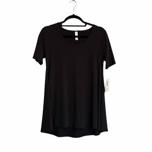 LuLaRoe PERFECT T Solid Black Noir Size XXS NWT